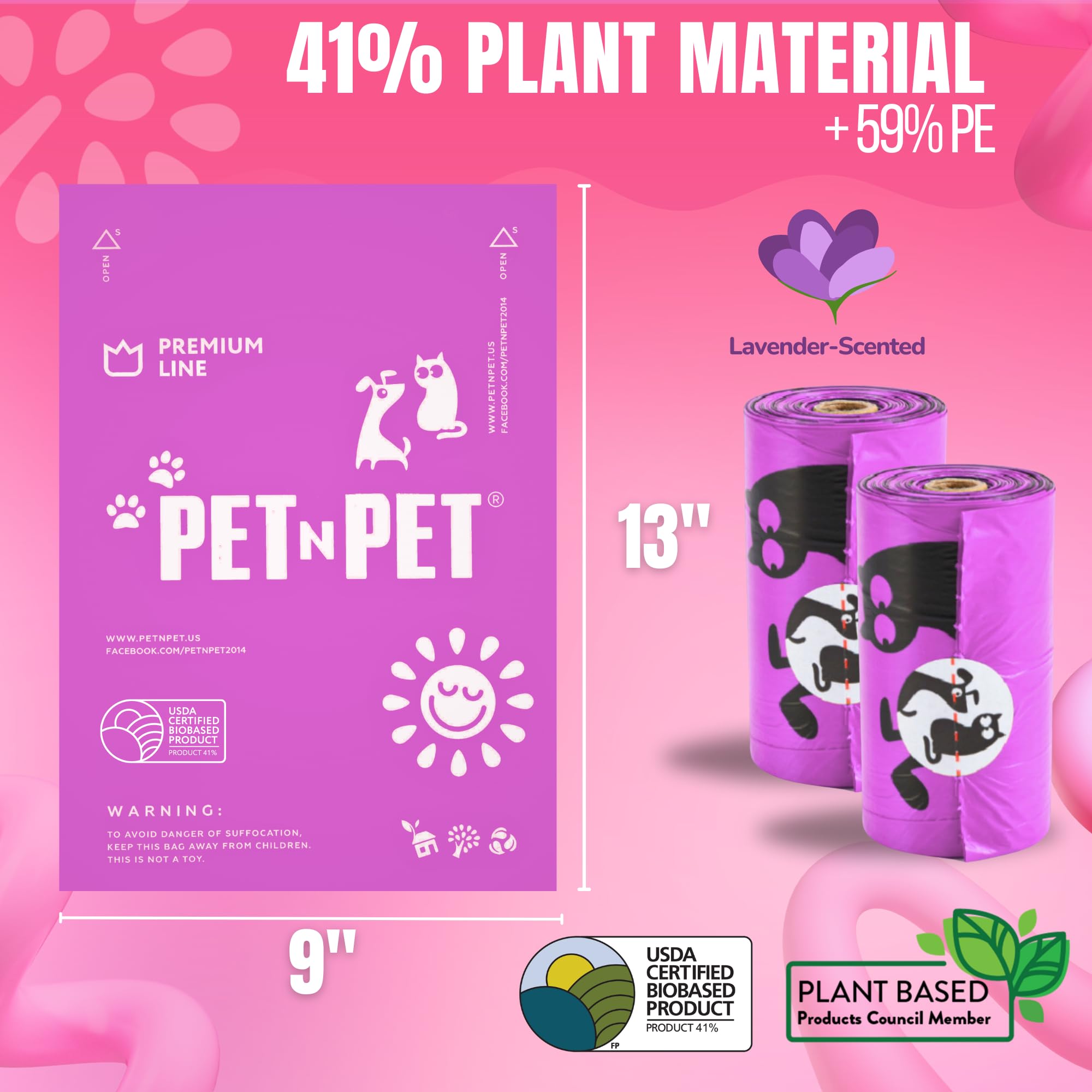 PET N PET dispensador compatible con bolsas para perros y gatos.