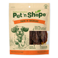 Pet 'n Shape brocheos de pato envuelto en masticable natural, recompensa sabrosa para perros