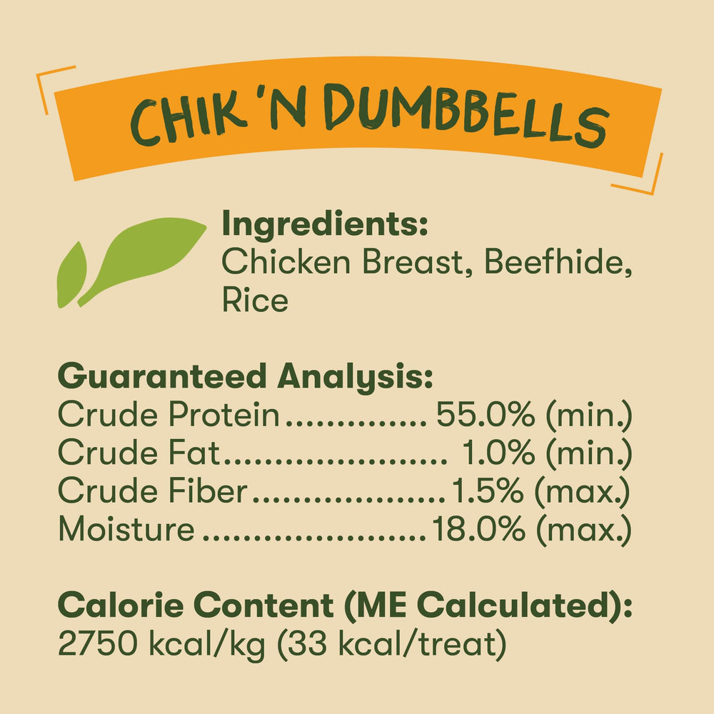 Pet 'n Shape Chik 'N Rice Dumbbells aptas para todas las etapas del perro