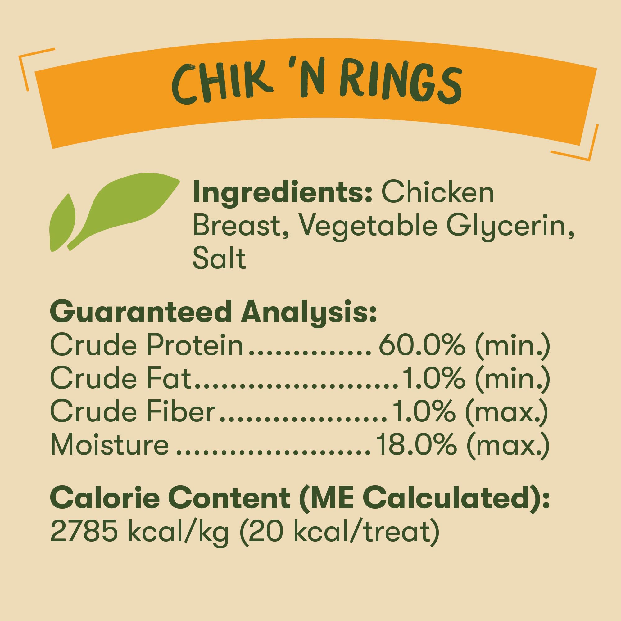 Chik 'n Rings apto para cachorros y perros adultos.