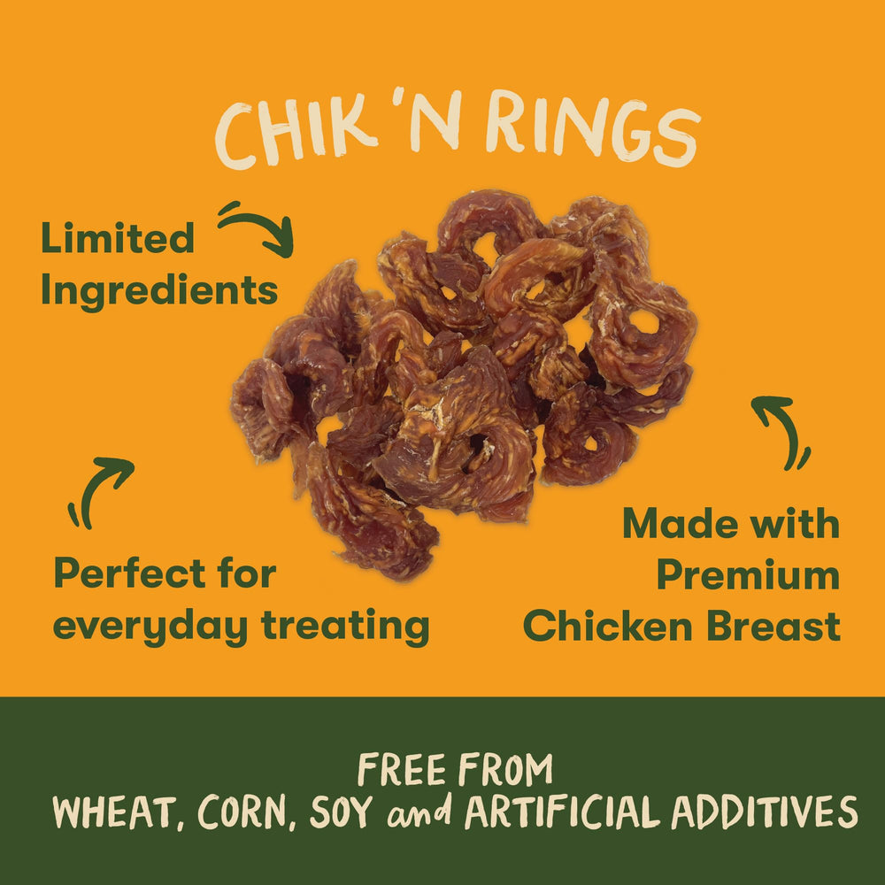Chik 'n Rings sin colorantes artificiales ni conservantes.