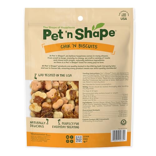 Pet 'n Shape Chik n Wrapped Biscuits: pollo natural envuelto en galleta crujiente