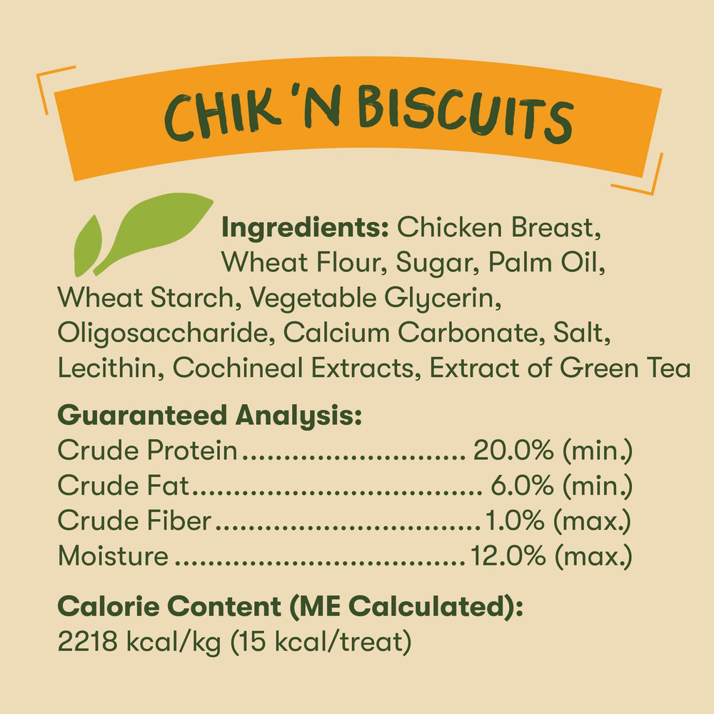 Pet 'n Shape Chik n Wrapped Biscuits: sin colorantes para una opción simple
