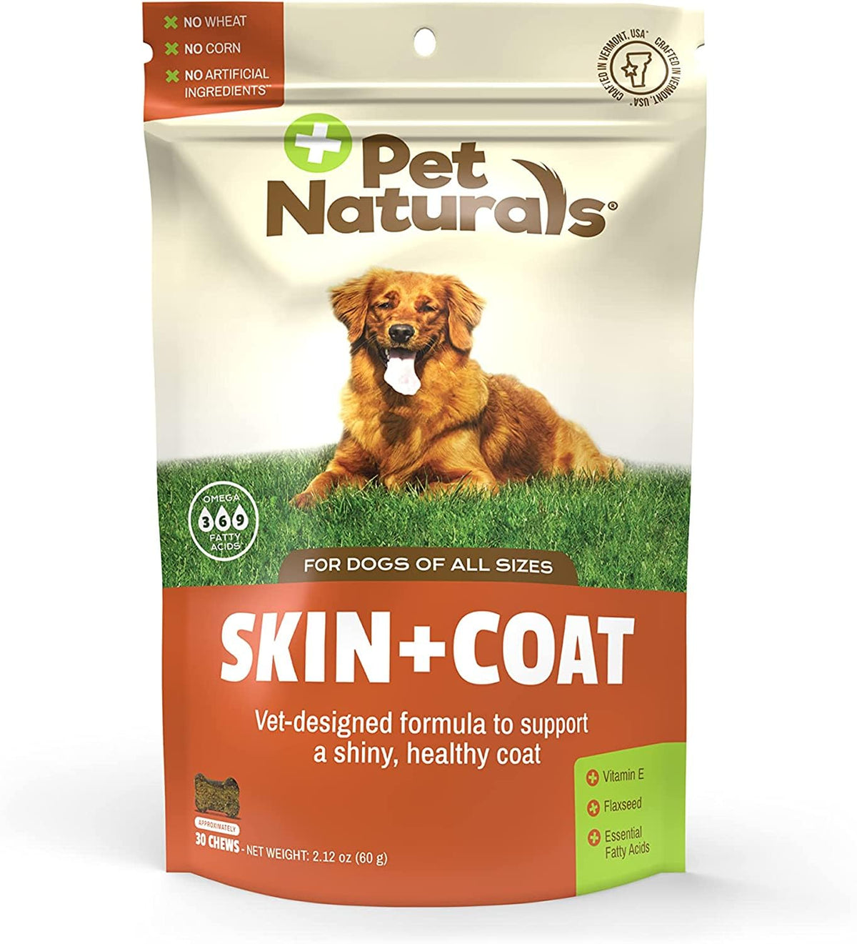 Pet Naturals bocaditos con aceite de salmon para piel suave y pelaje brillante