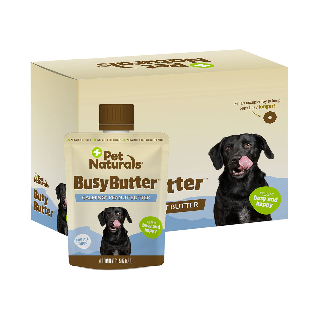 Pet Naturals BusyButter porción en bolsa, calma durante momentos estresantes