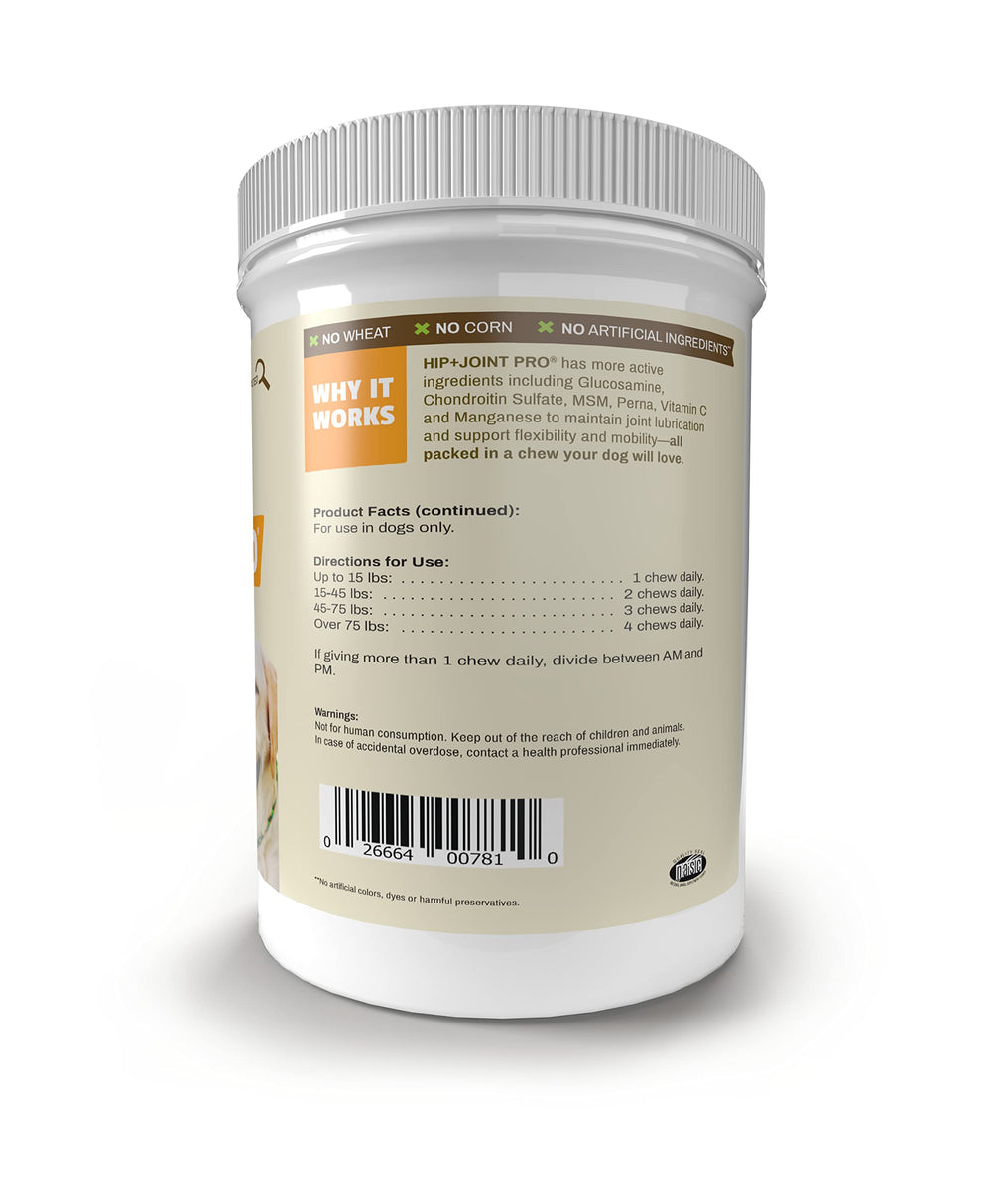Pet Naturals etiqueta clara para dosis diarias en perros
