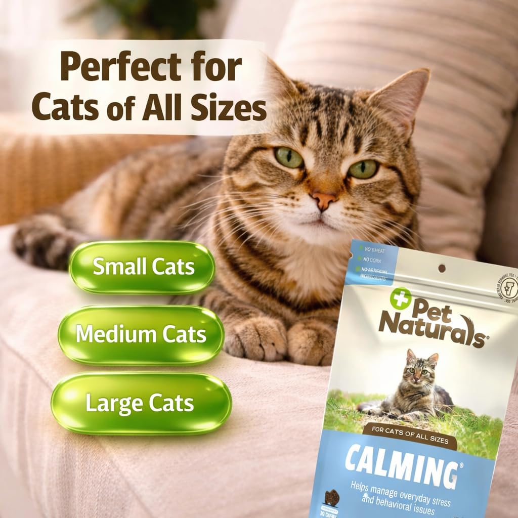 Pet Naturals Calming Chews gato-viaje-transportin: para viajes tranquilos.