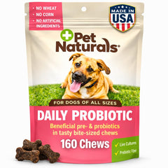 Pet Naturals Probiotics para perros: botella para uso diario con apoyo digestivo