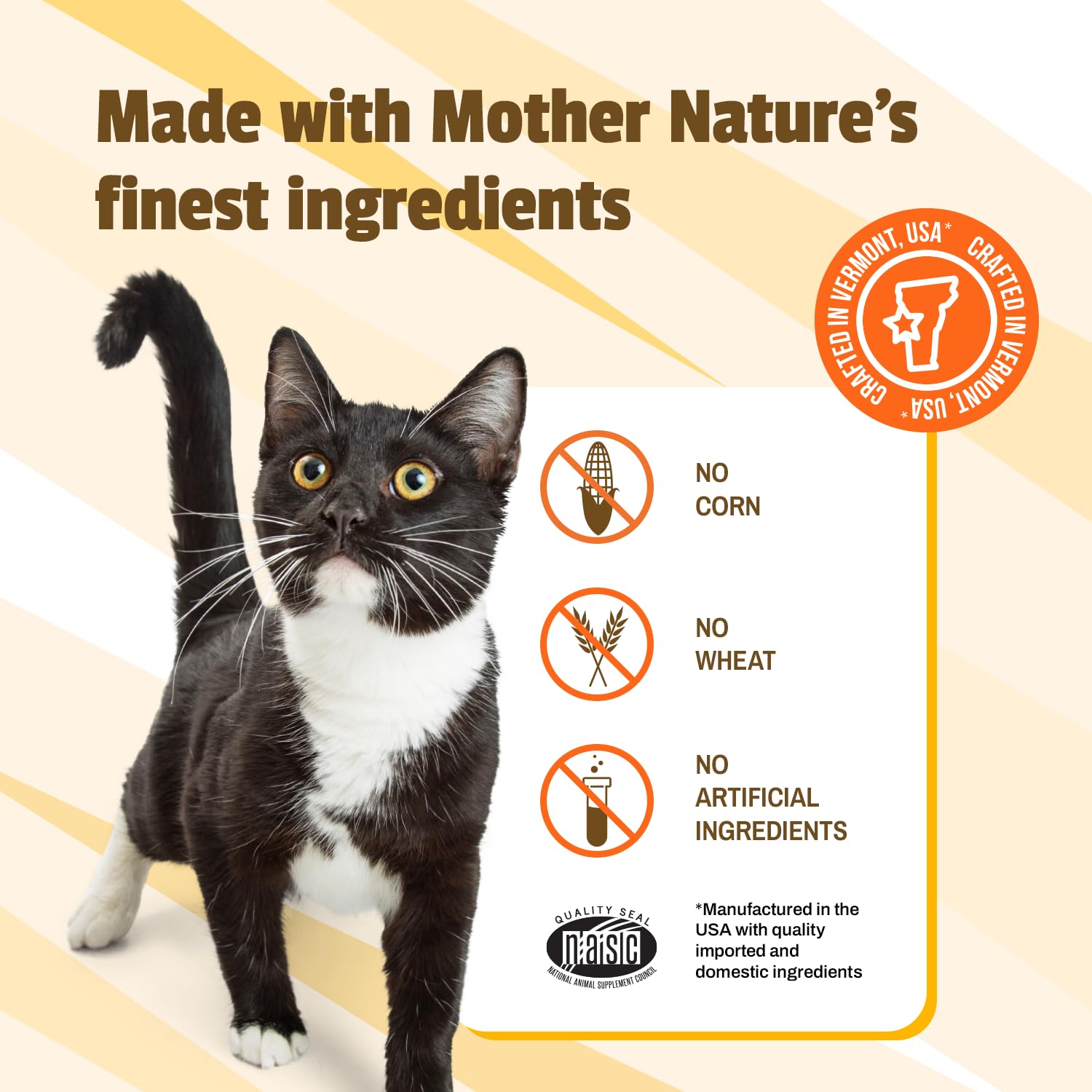 Producto fabricado en EE. UU. con fórmula respaldada por veterinarios.