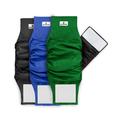 Pañales lavables Pet Parents para perros machos, 3-pack, ajuste cómodo.
