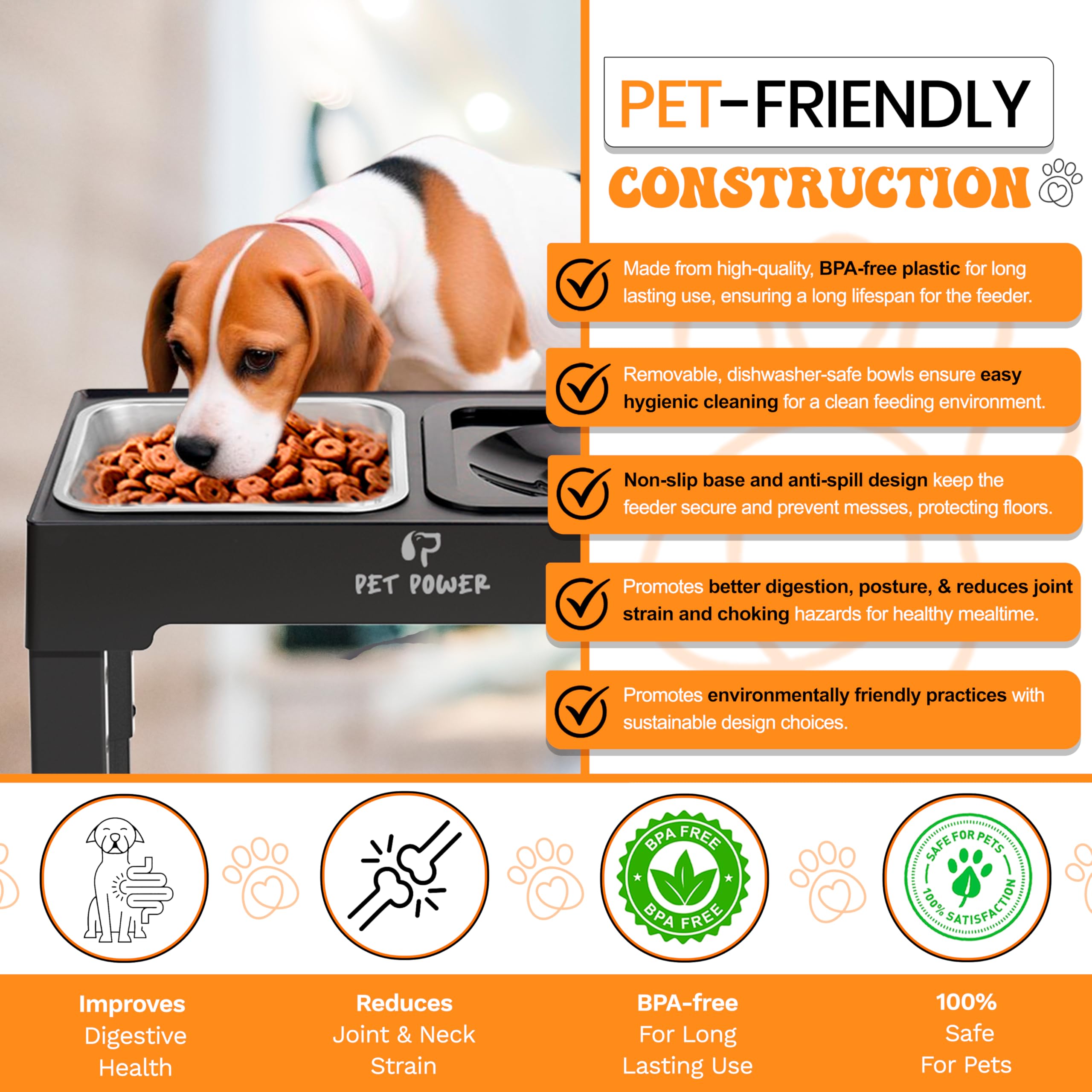 PET POWER conjunto de alimentación para todas las etapas de vida del perro