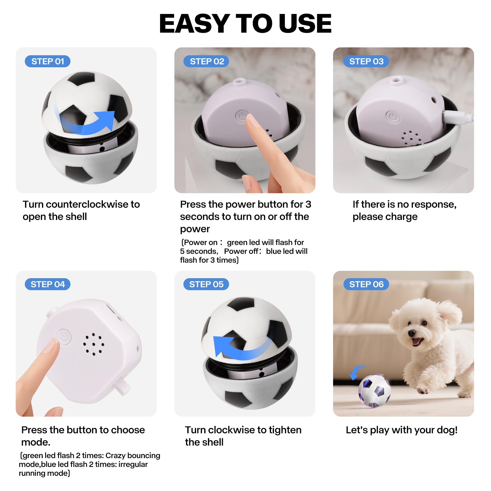 Pet Prime bola con dos modos fomenta juego impredecible y saltos