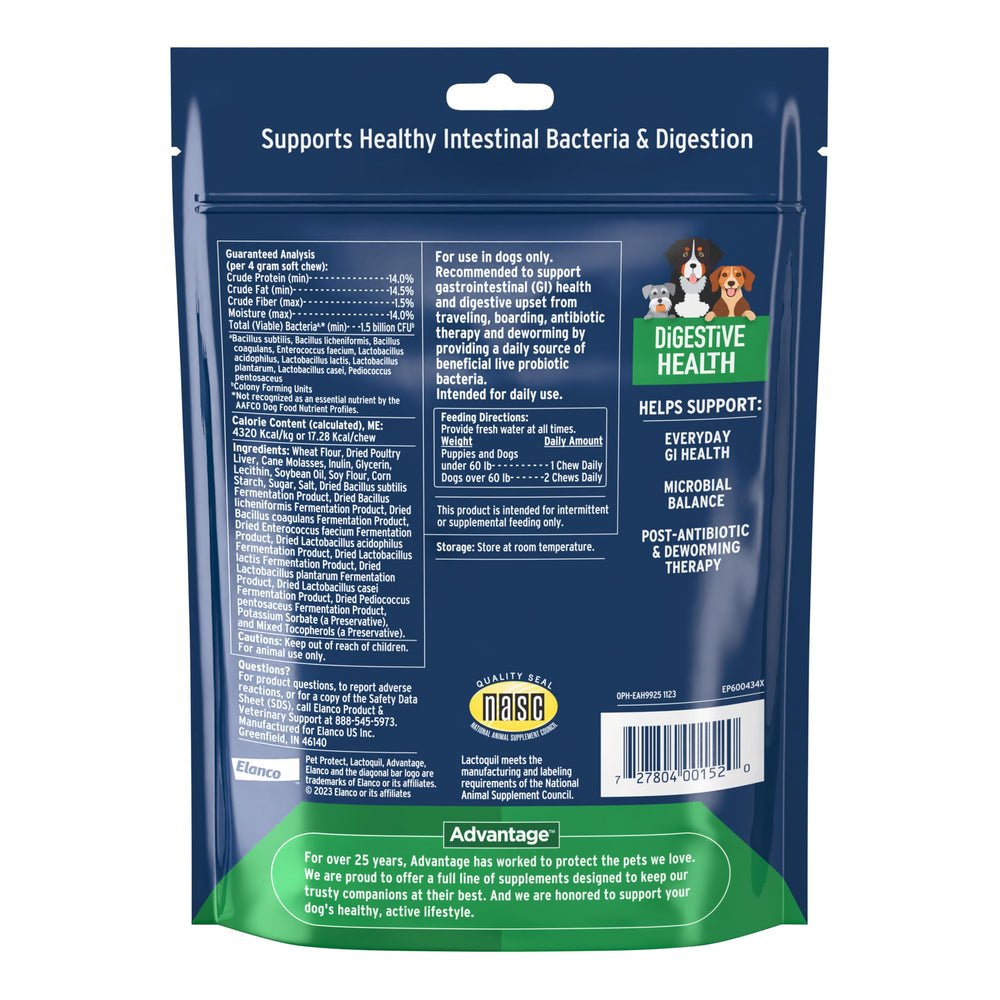 Pet Protect Fórmula Lactoquil veterinaria para perros, probióticos de alta calidad.