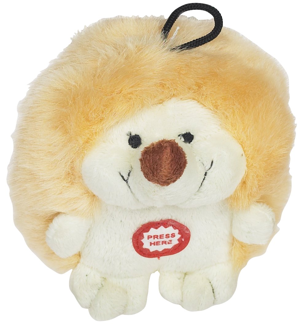 Pet Qwerks erizo parlante de peluche, barriga parlante para juego interactivo.