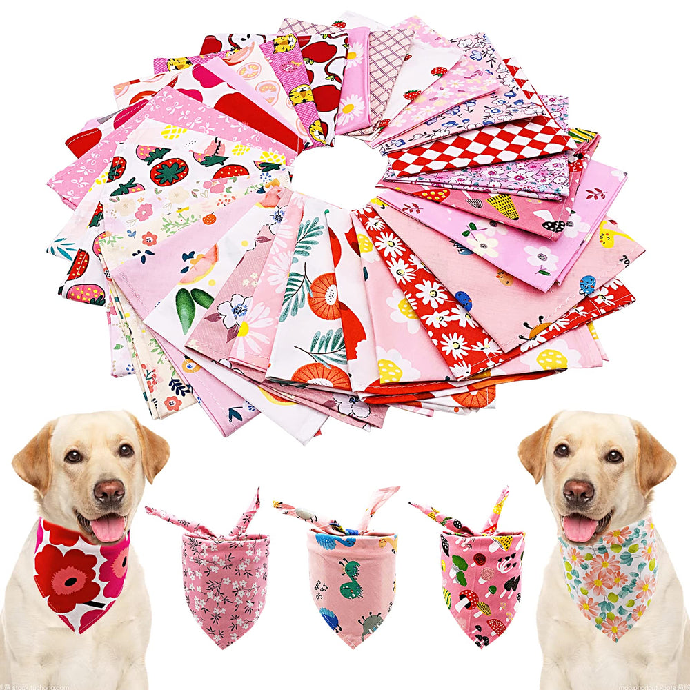Bandanas PET SHOW con motivos frutas y estrellas, estilos divertidos para mascotas.