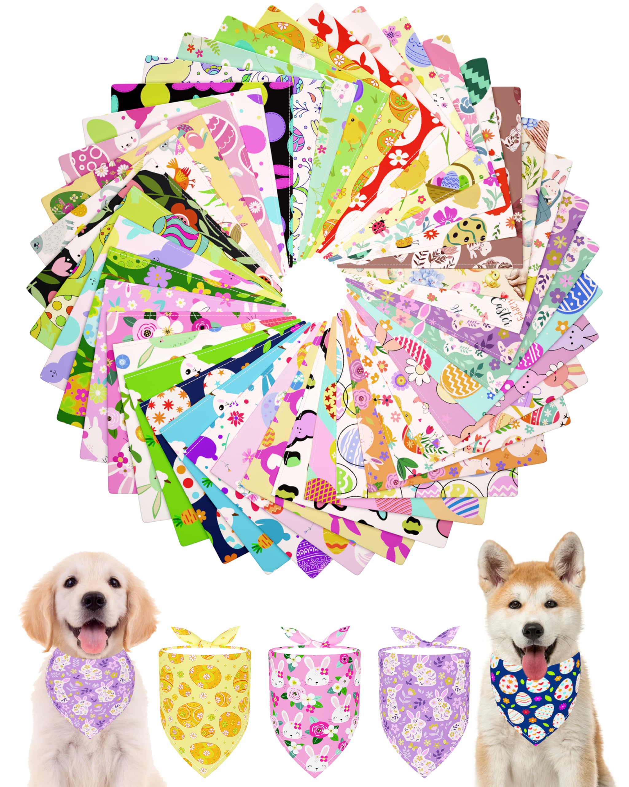 PET SHOW bandana de Pascua para perros: color vibrante y cómodo para salidas festivas