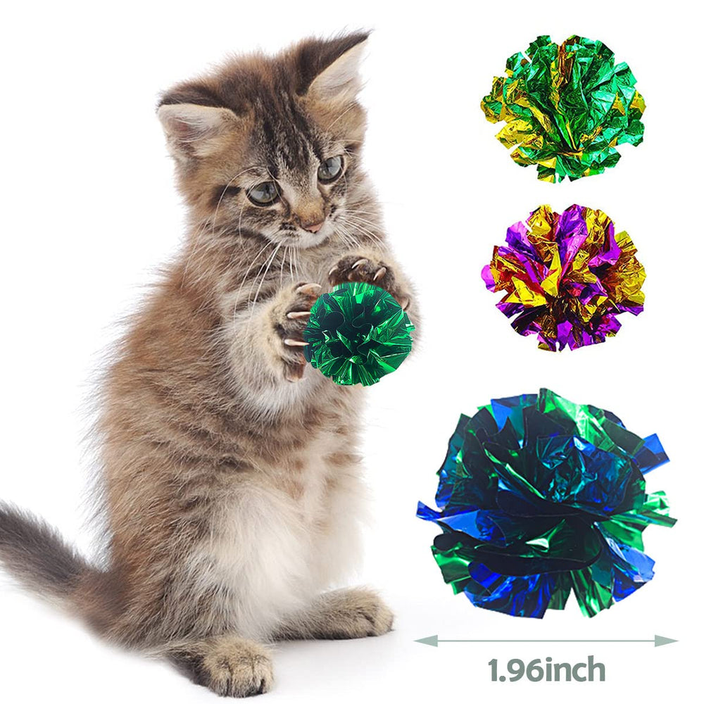 Pet Show bolas crinkle, colores vivos para entretener y ejercitar al gato.