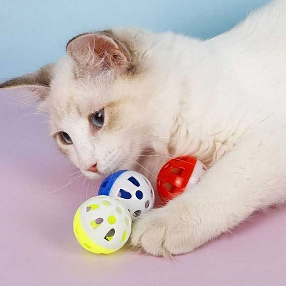 PET SHOW bolas de plástico duro con sonajero, juego seguro para gatos.