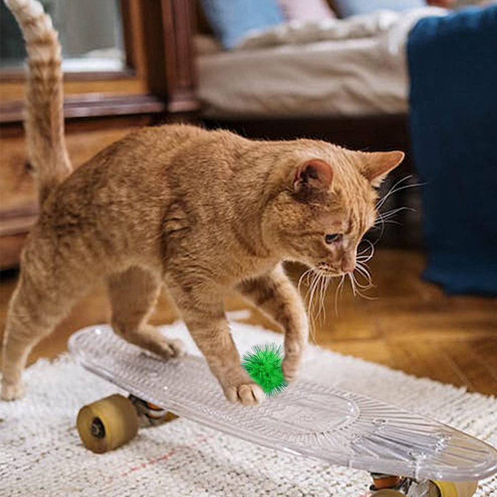 Bolas PET SHOW purpurina brillantes que capturan la atención del gato