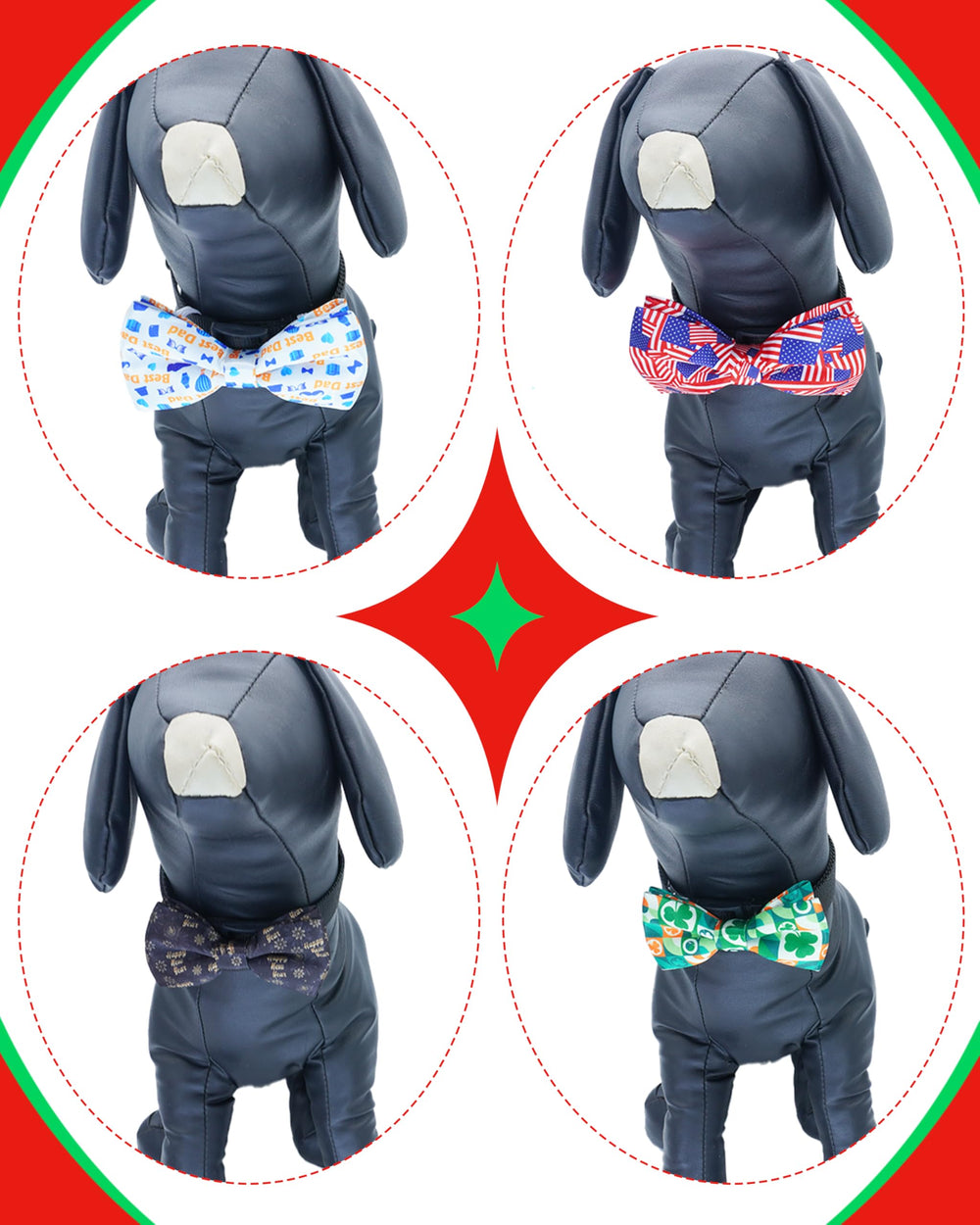 PET SHOW lazos para collar pequeño, Pascua, colores brillantes
