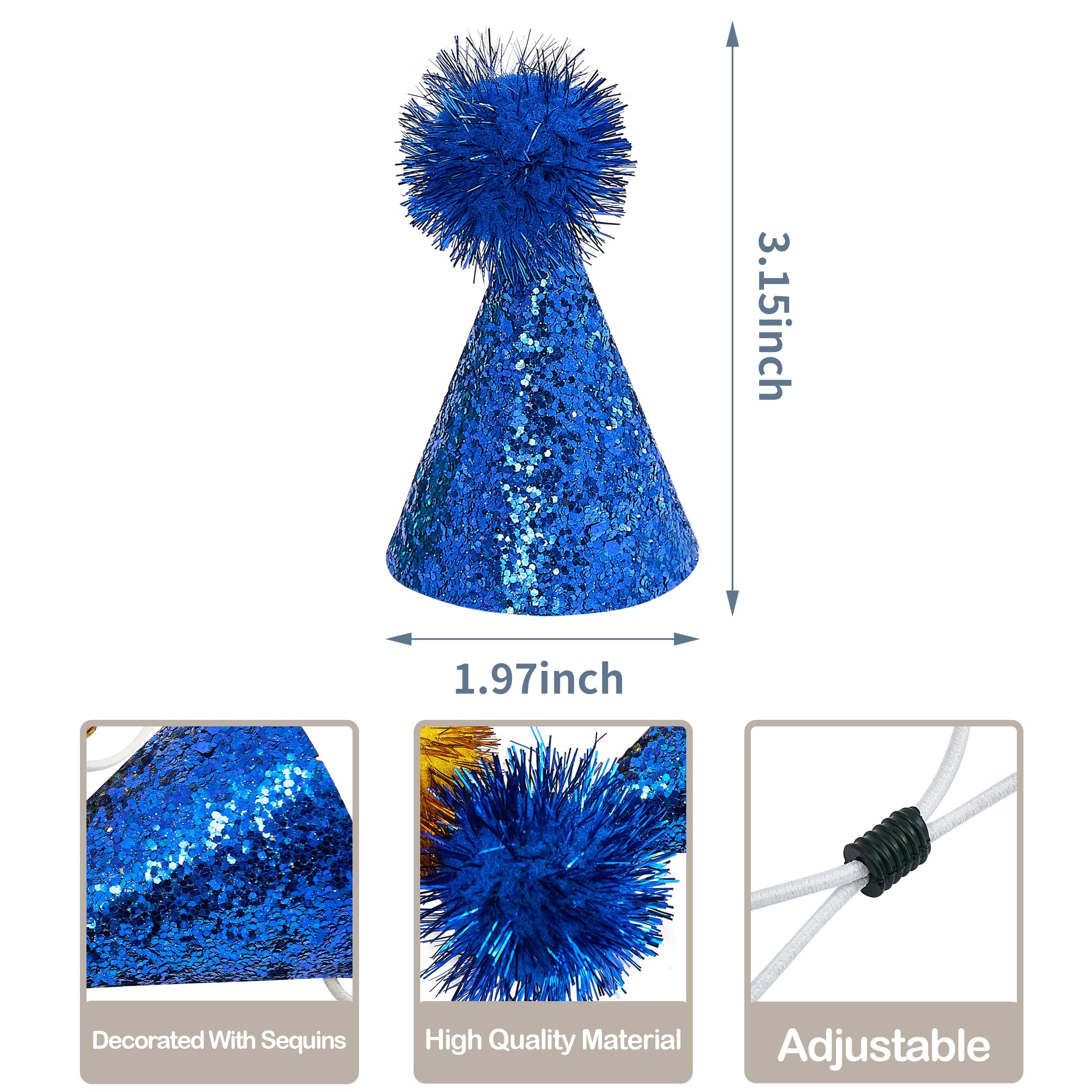 PET SHOW sombrero mini para mascotas azul, añade toque festivo a cualquier ocasión