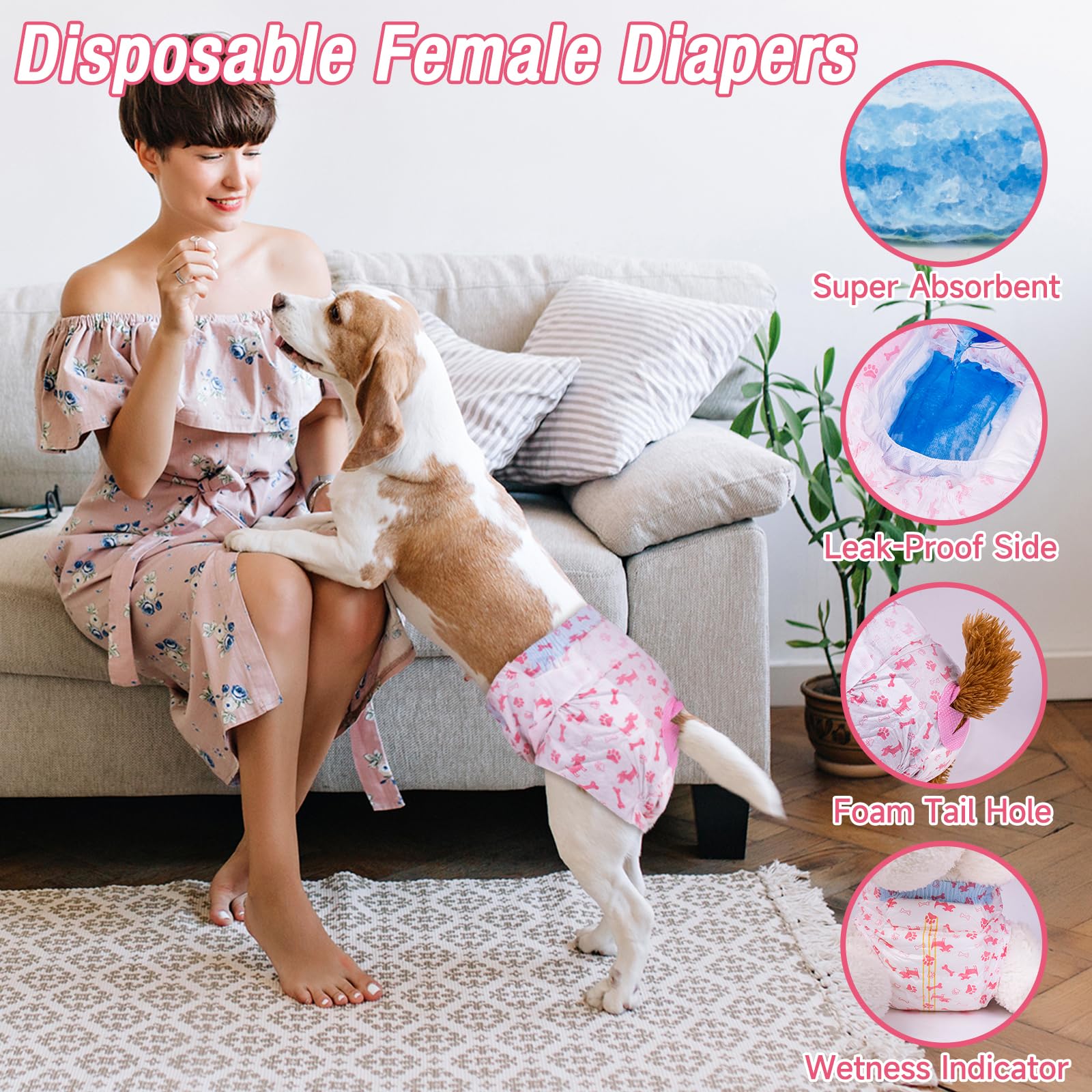 Pet Soft hoyo de cola ajustable para ajuste personalizado y menos derrames.