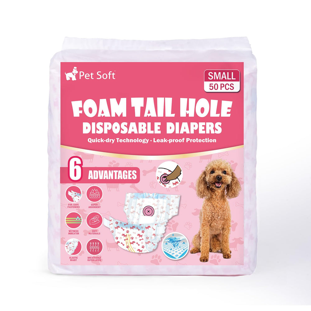 Pet Soft empaque de 50 piezas para conveniencia y ahorro.