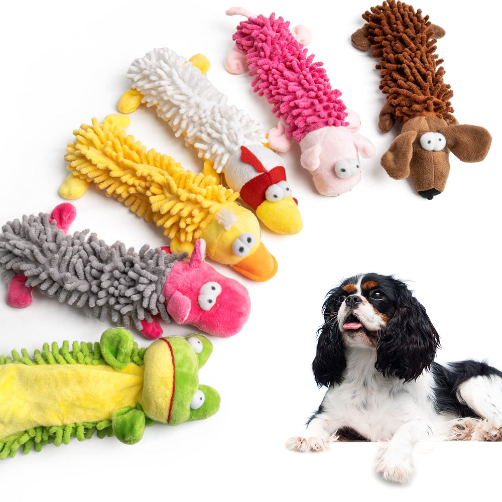 Pet Soft Juguetes sonajero en forma de animal para perros, juego alegre y seguro