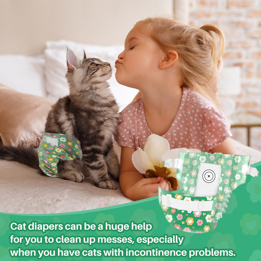 Pañales Pet Soft con diseño floral y empaque de 24 piezas.