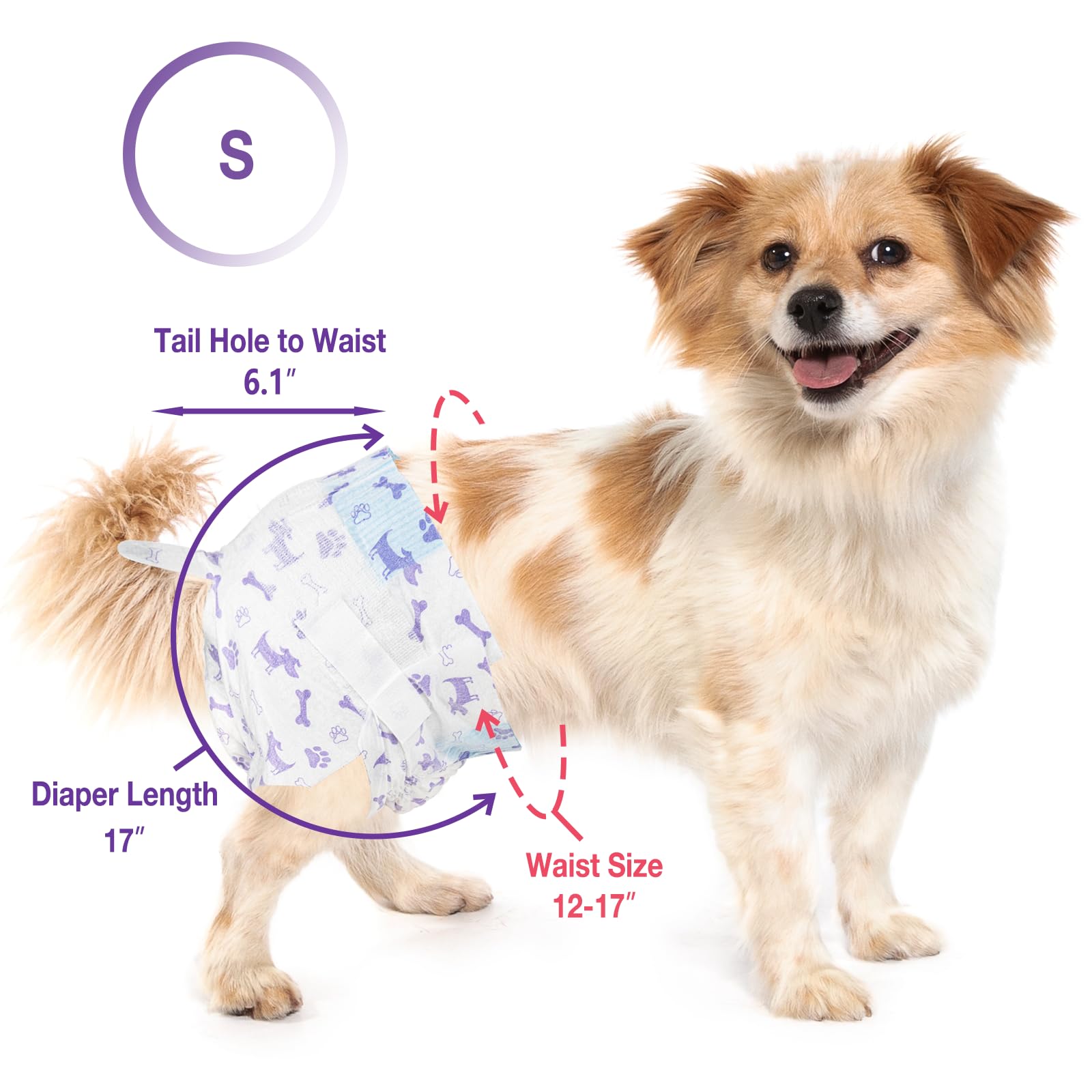 Pet Soft pañales femeninos para perro, ideal para uso diario o viajes.