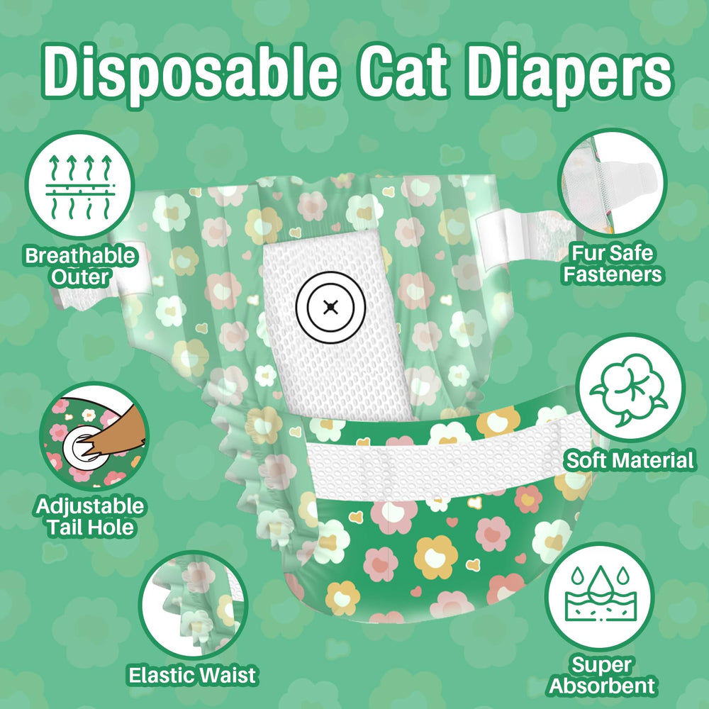 Pañales Pet Soft para gatos con núcleo absorbente ultra para mayor sequedad.