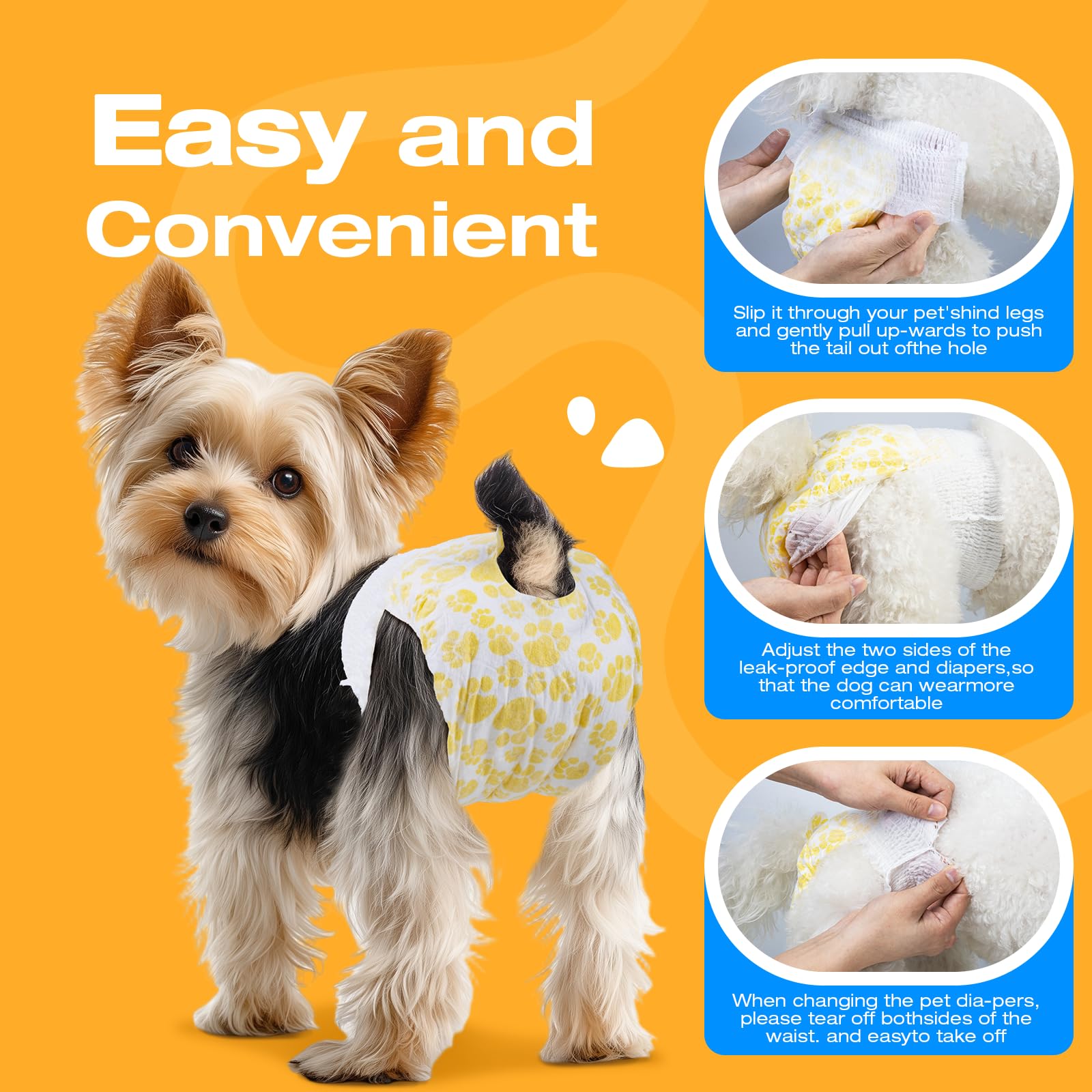 Pañales Pet Soft tejido transpirable para mayor comodidad
