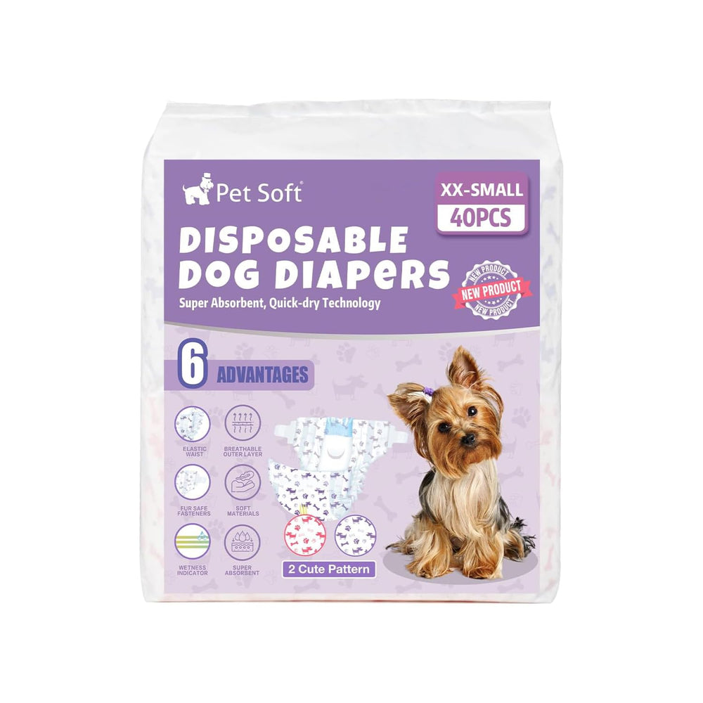 Pañales Pet Soft para uso diario o viajes, mantienen pisos limpios.