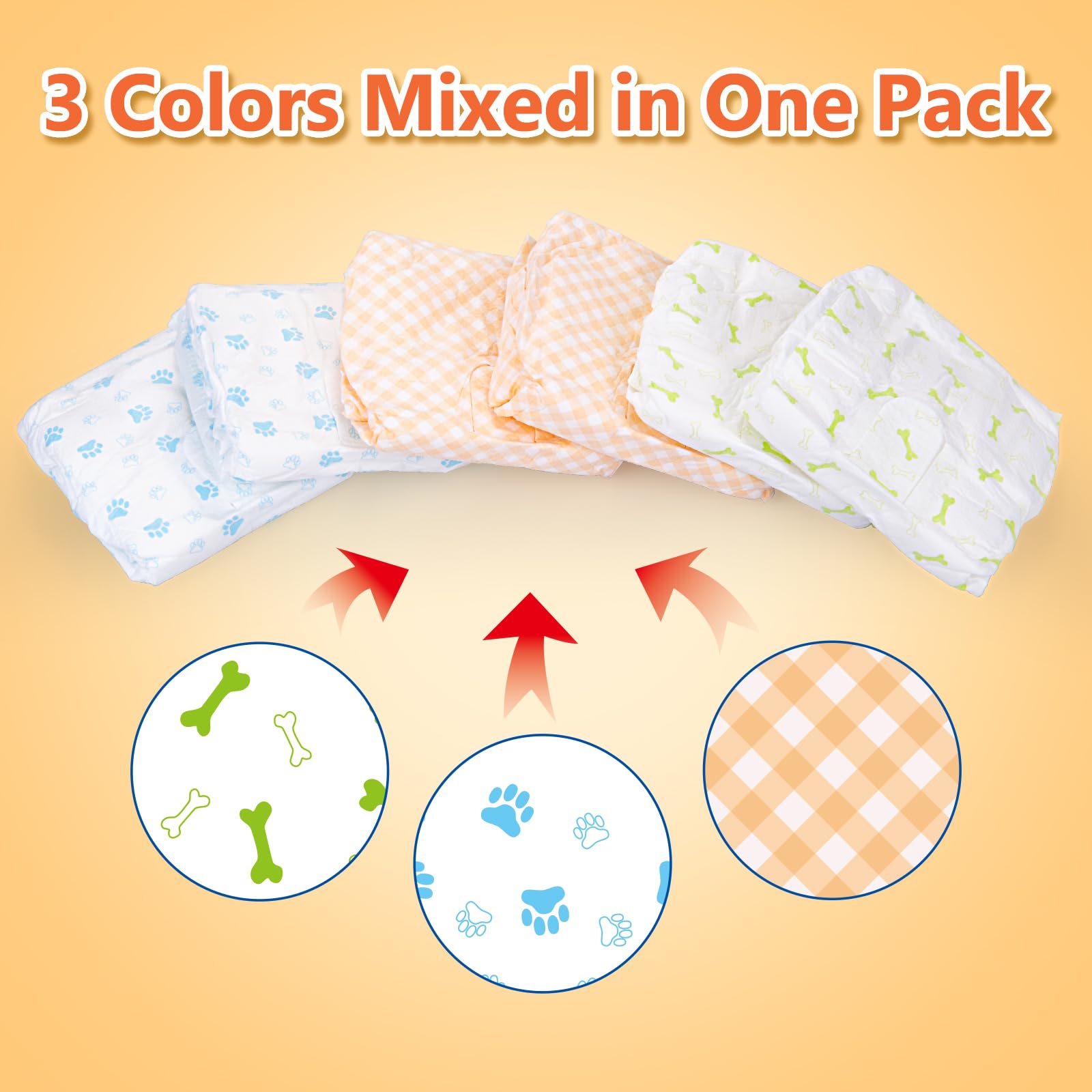Pañales Pet Soft, diseño de múltiples patrones para estilo y ajuste cómodo.