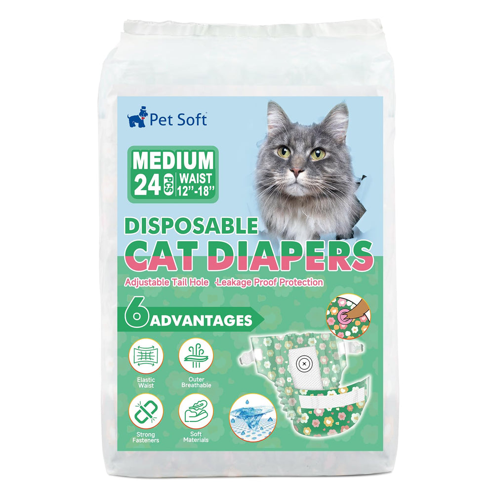 Paquete Pet Soft de 24 piezas con flores para mascotas.