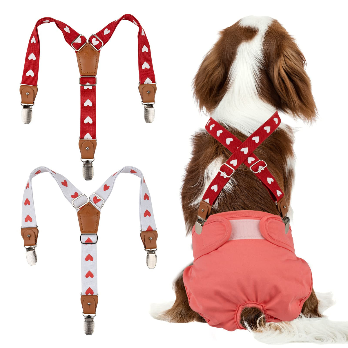 Pet Soft sujetadores para perros con ajuste de 3 tallas para mayor estabilidad.