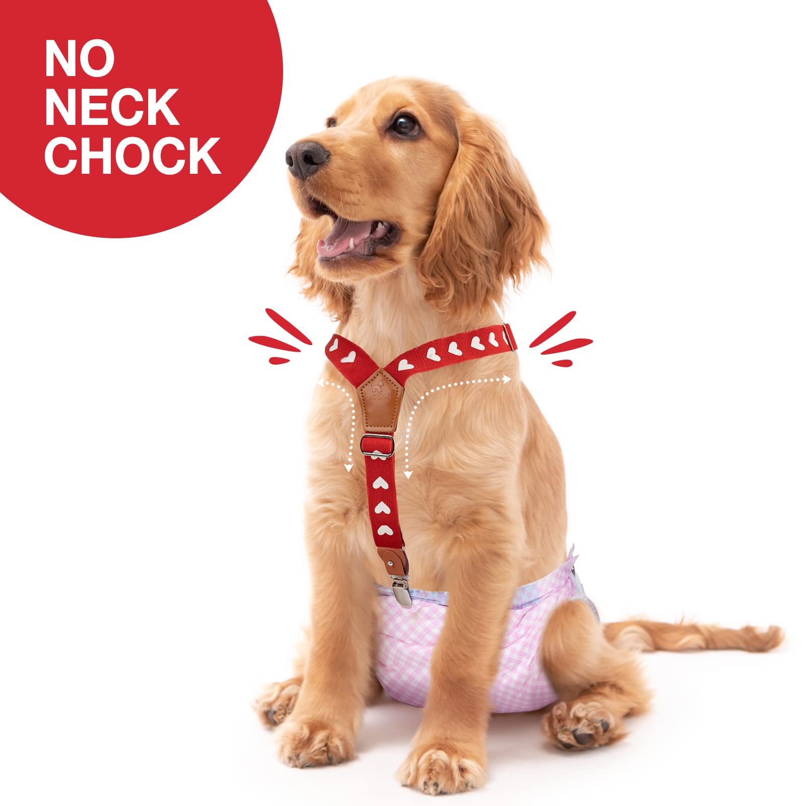 Pet Soft tirantes para perros sin estrangulamiento en el cuello, uso cómodo y seguro