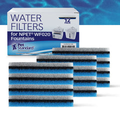 PET STANDARD filtro rectangular WF020 visto de costado, reduce impurezas para un sabor limpio.