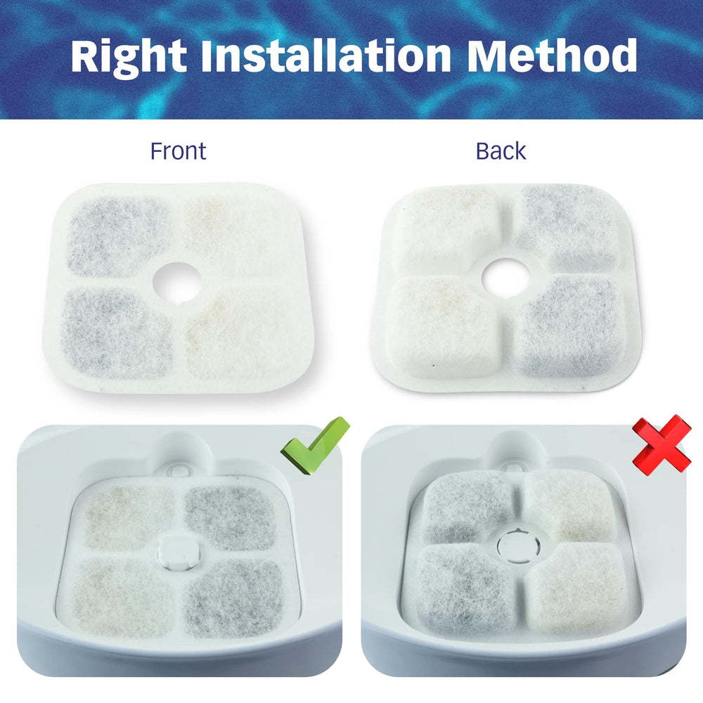 Paquete de 12 filtros PET STANDARD para fuente Catit PIXI, mantenimiento fácil.