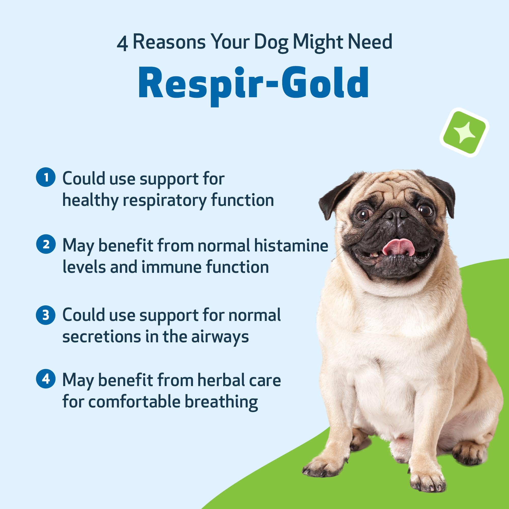 Pet Wellbeing Respir-Gold gotas, dosificación precisa para respiración cómoda.