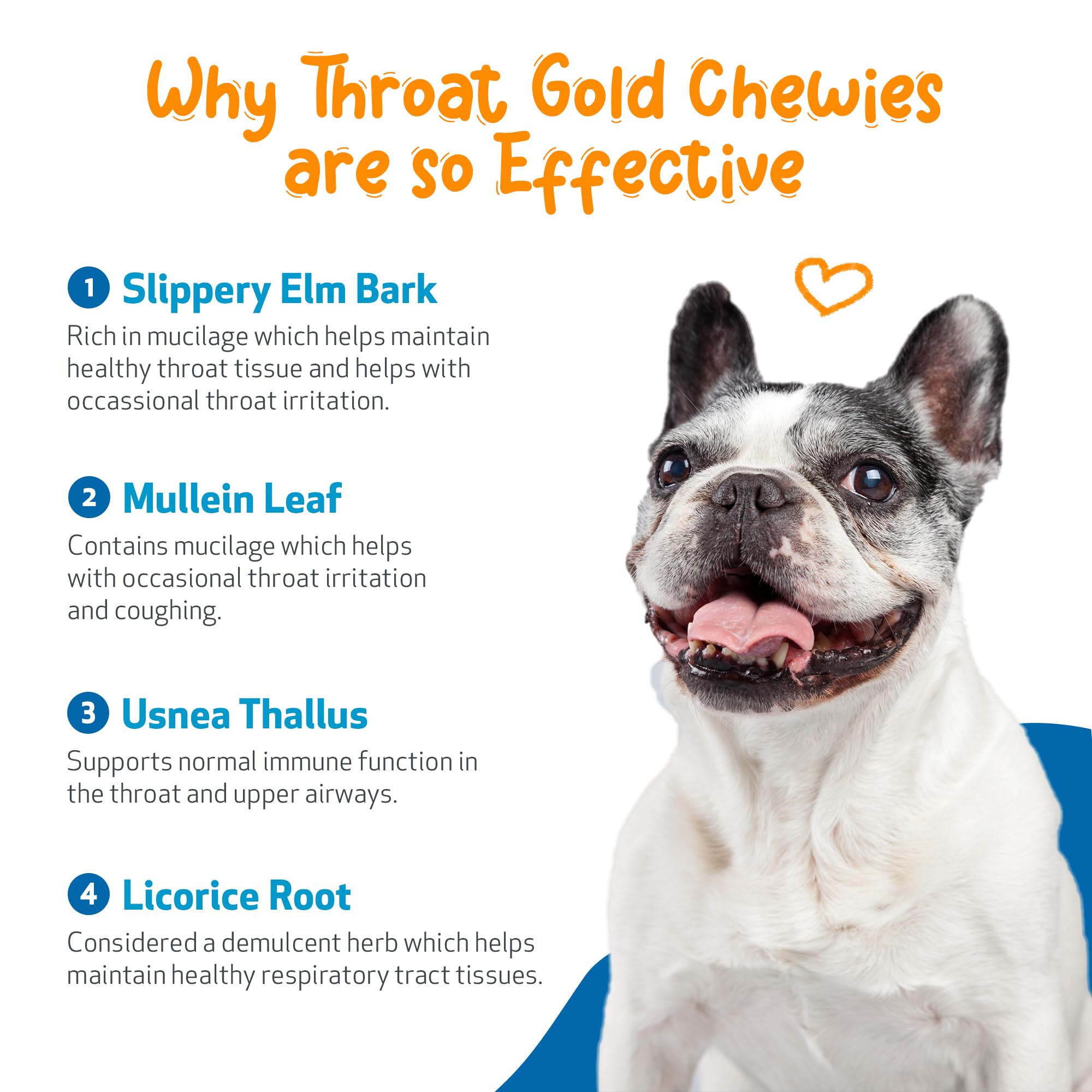 Pet Wellbeing Throat Gold Chewies: certificado NASC y FDA, garantía de calidad