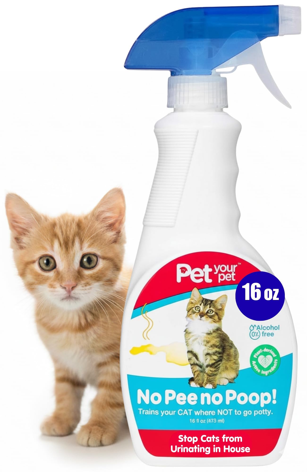 PET YOUR PET Spray educacion-amor: educa al gato con cariño para hábitos adecuados.