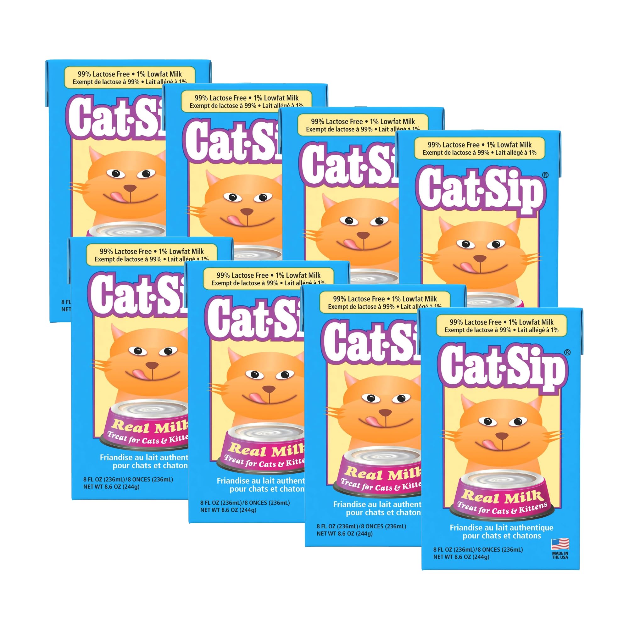 PetAg Cat-Sip Leche Real para Gatos, hidratación rápida.
