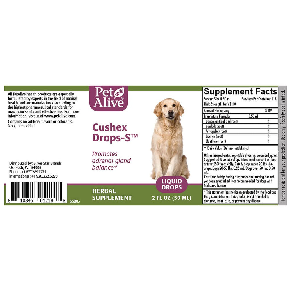 PetAlive Cushex Drops-S: uso diario para favorecer hábitos saludables en mascotas