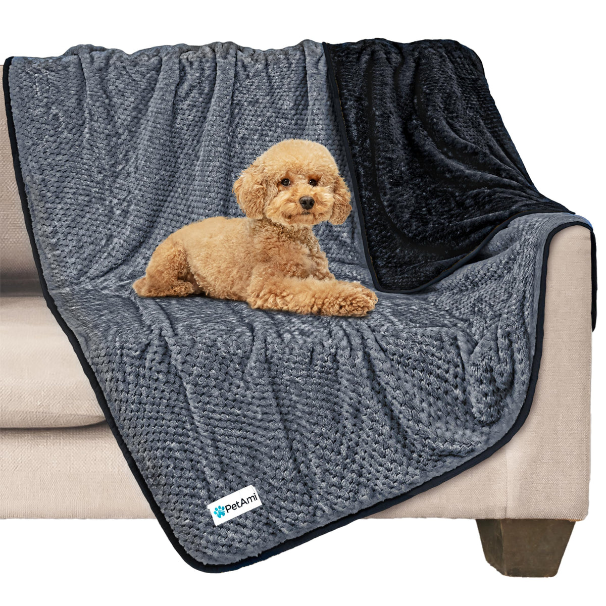PetAmi manta impermeable para perros protege muebles y evita filtraciones de líquidos.