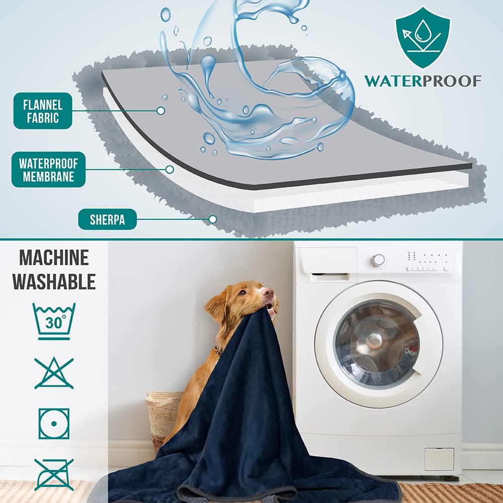 PetAmi manta lavable e impermeable para mascotas, fácil limpieza