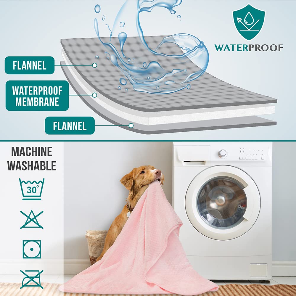 Manta PetAmi lavable a máquina, práctica y rápida de secar.