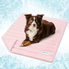 PetAmi manta refrigerante para perro 29x40 rosa, frescura duradera