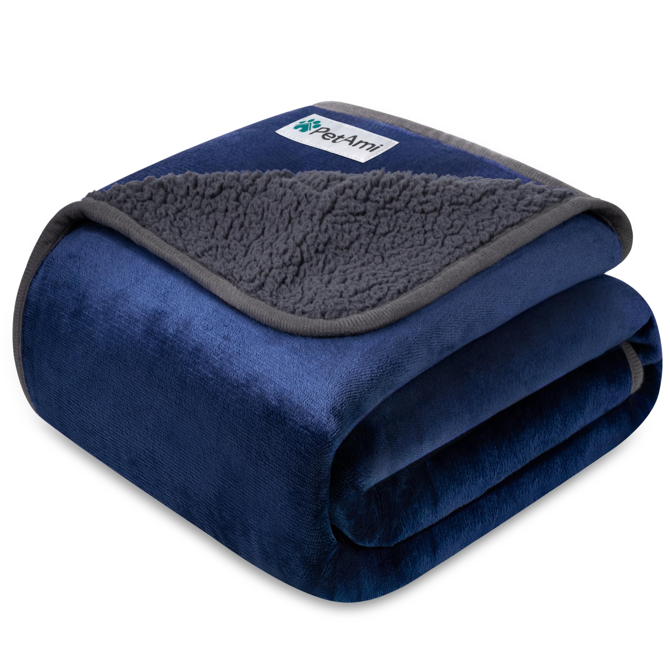 PetAmi manta reversible con forro sherpa ofrece calor suave