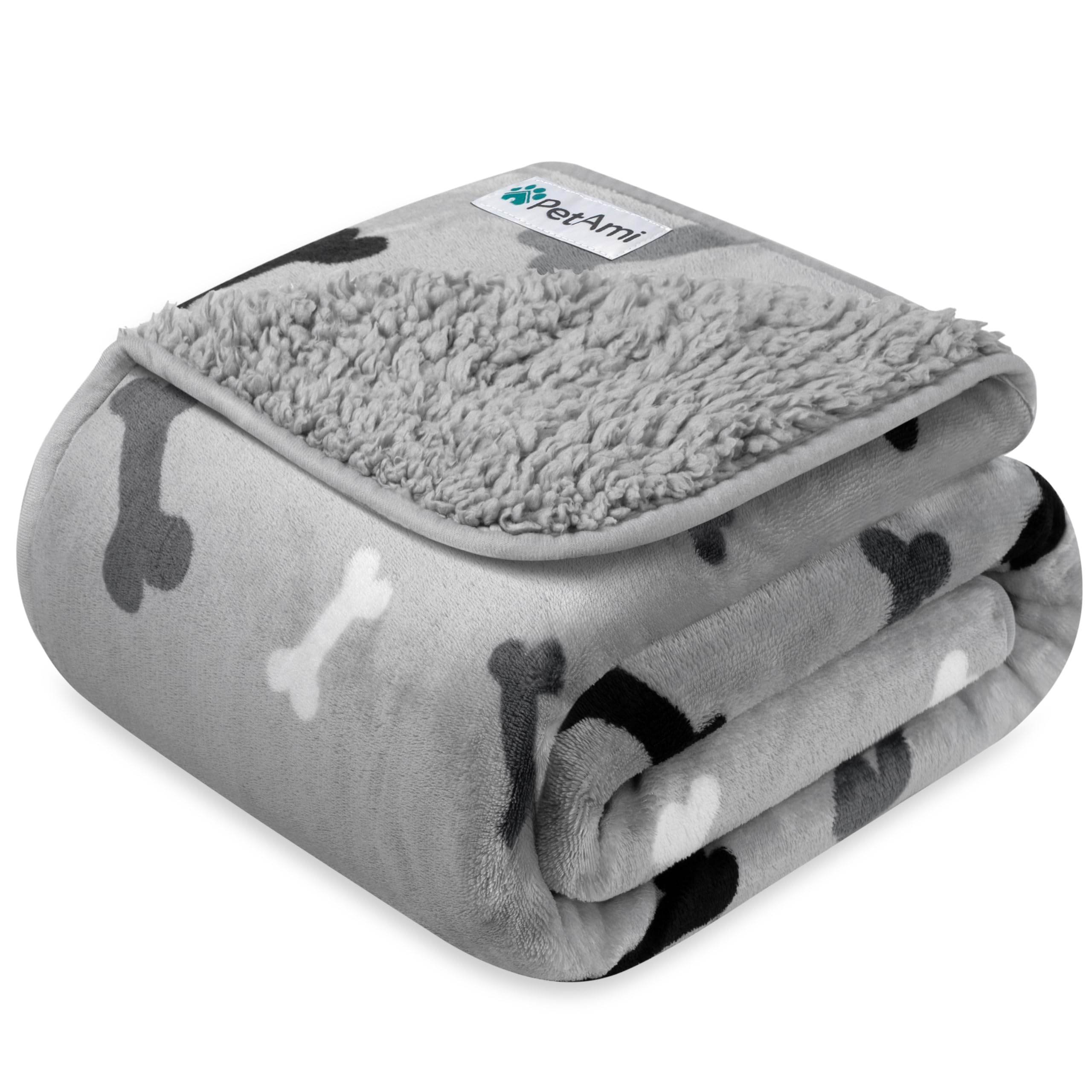 Manta reversible PetAmi con forro sherpa para mayor calidez y confort